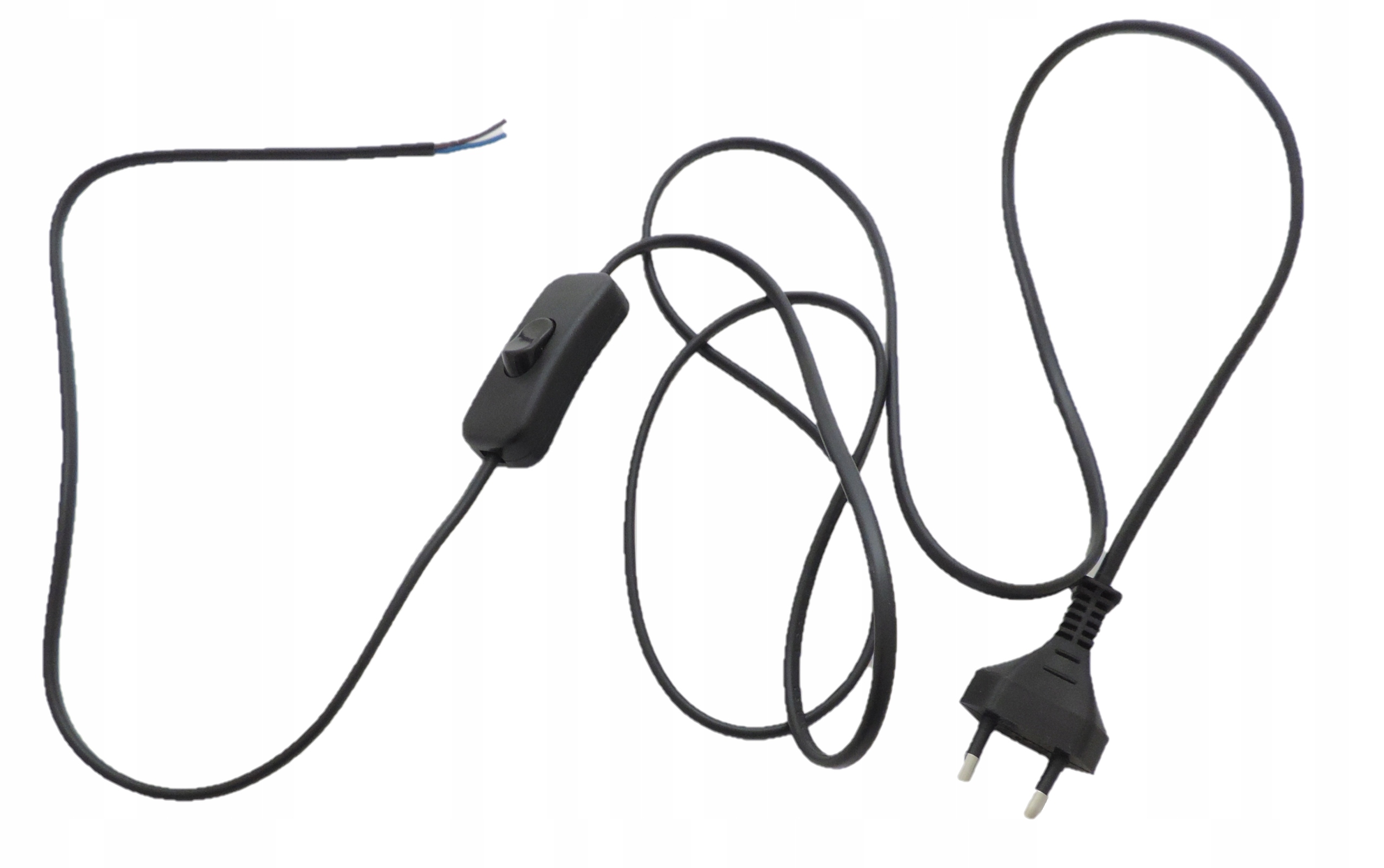 

Przewód Kabel Z Wtyczką Wyłącznikiem 2x0,5mm 2m