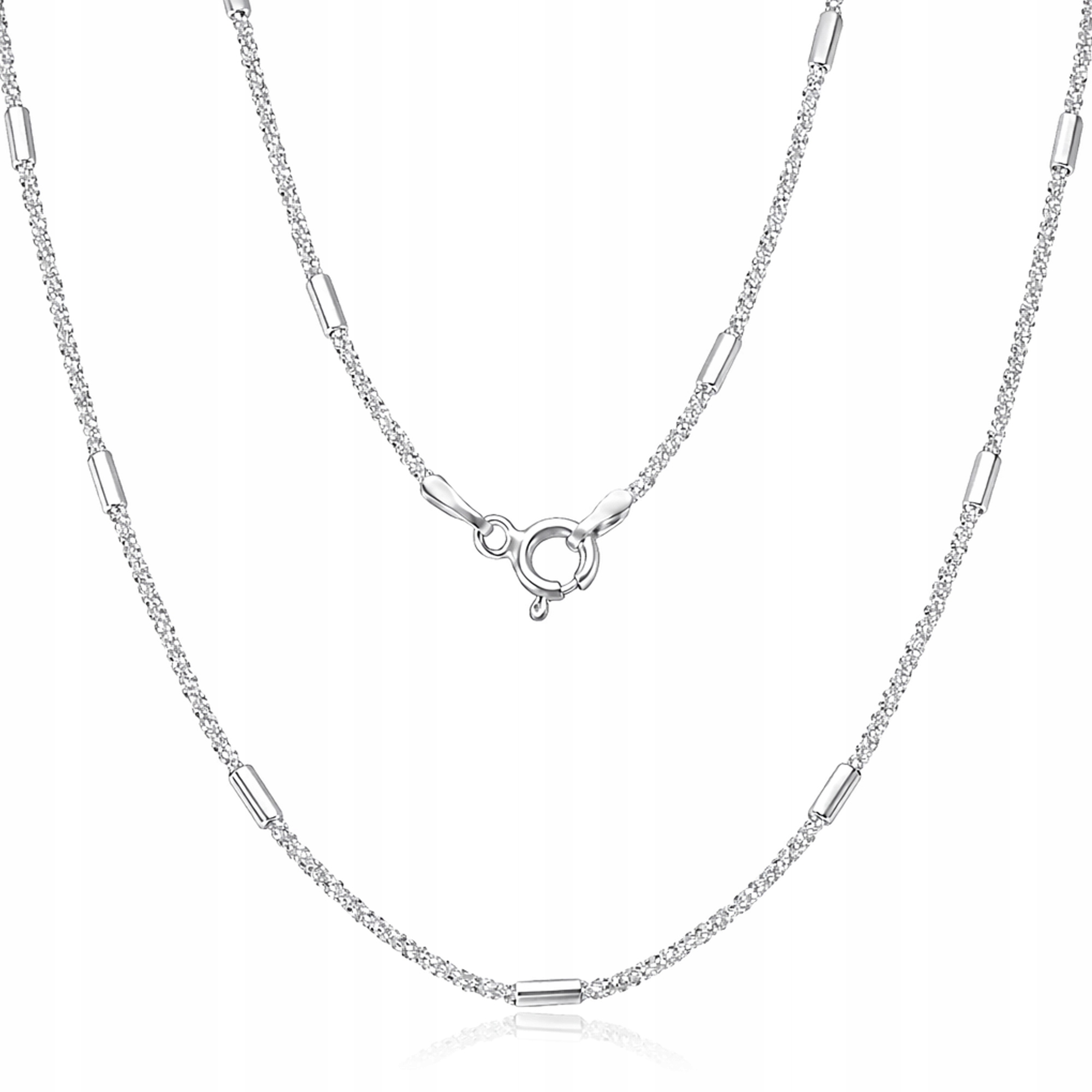 Stříbrný náhrdelník Daisy 925 s jemným dámským elegantním Řetízek 45 cm