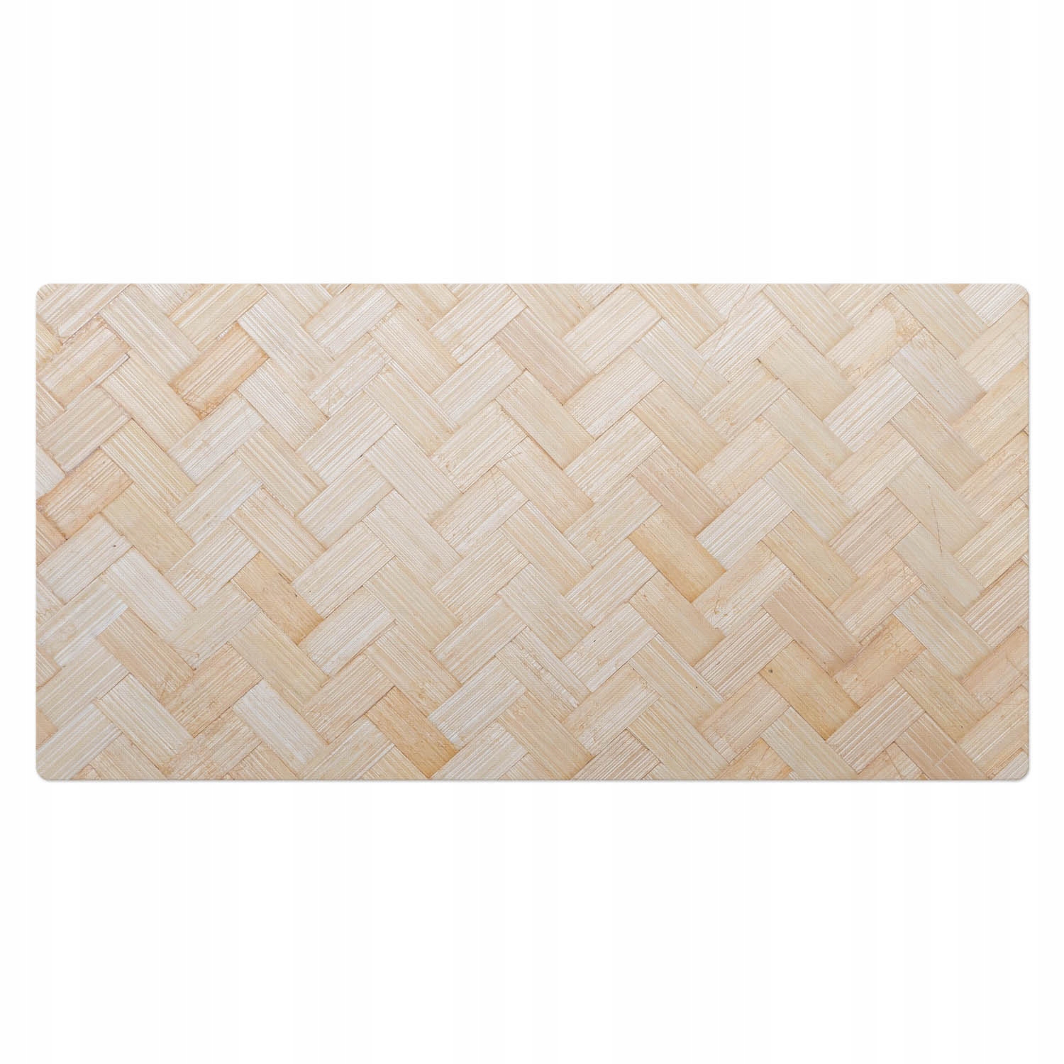 Ochranná vinylová podložka k psacímu stolu Vzor bambusového výpletu 100 x 50 cm