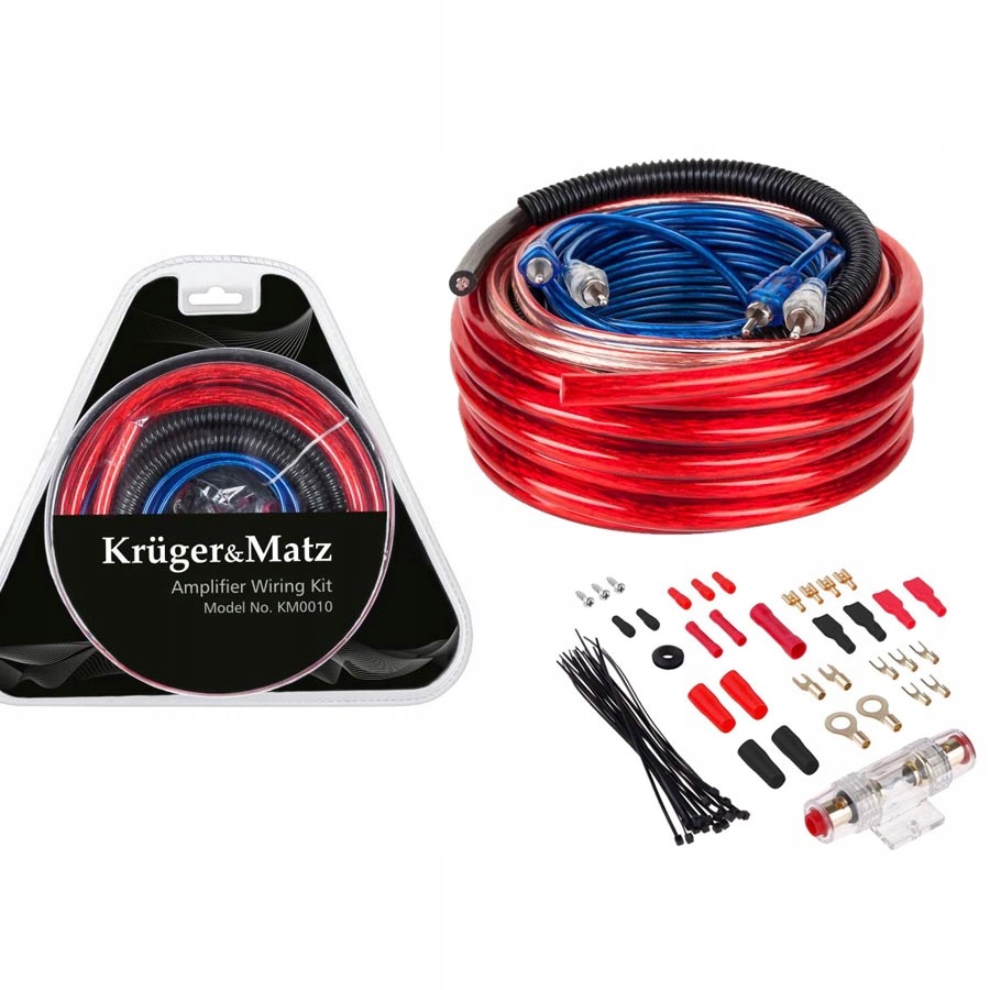 Zestaw przewodów car-audio do wzmacniaczy KM0010