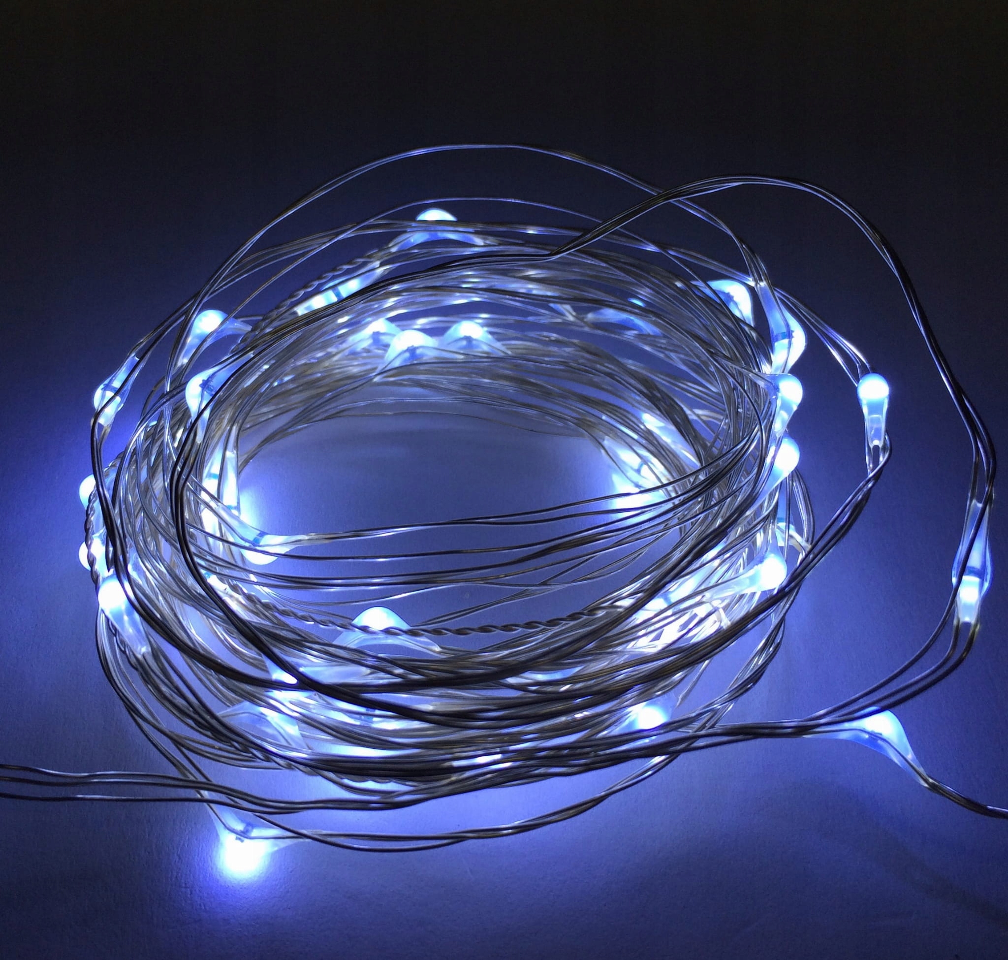 

Lampki led zewnętrzne Łezki 12V 5m 50LED białe zim