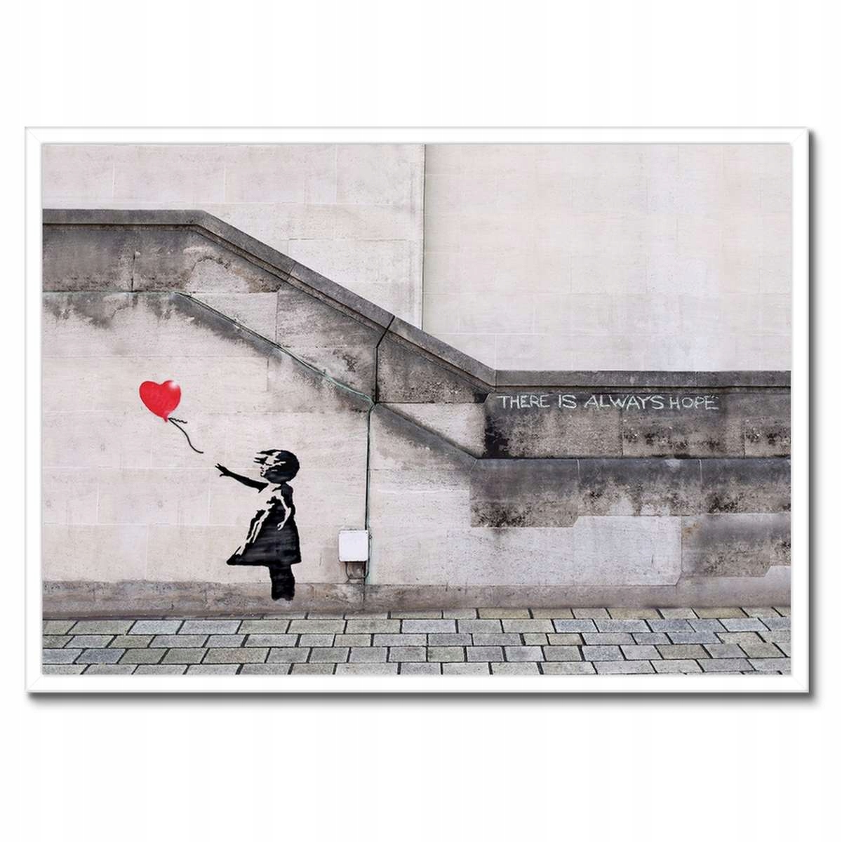 Plakáty v rámu 70x50 Banksy Dívka Balónek