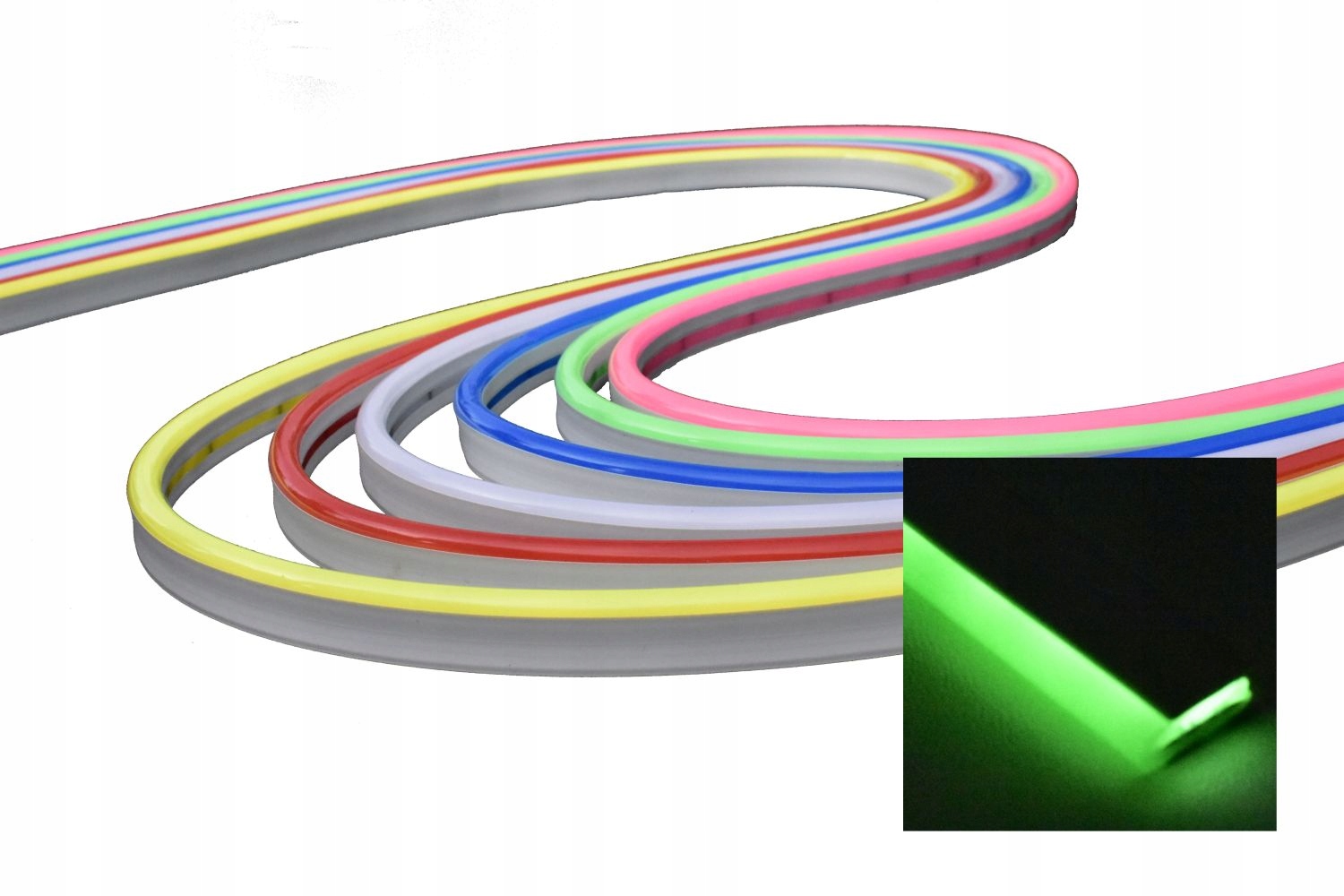 

Neon Led zielony 12V Flex 6x12 mm IP67 1 mb