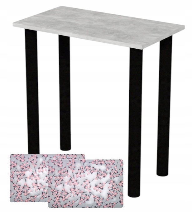 Kuchyňský Stůl 70x40 do jídelny Podložky Pod Stůl Bonus Beton