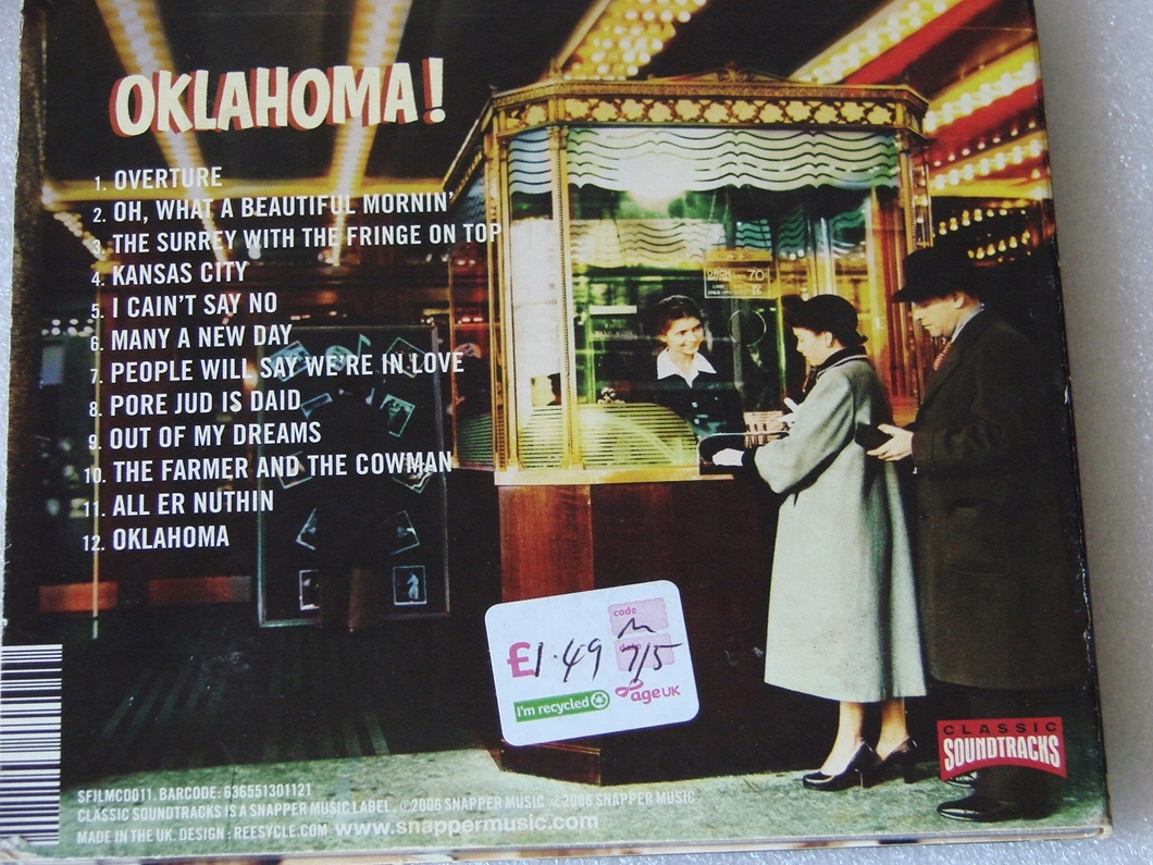 Gordon MacRae, Gloria Grahame - Oklahoma! CD UK Wytwórnia Not On Label