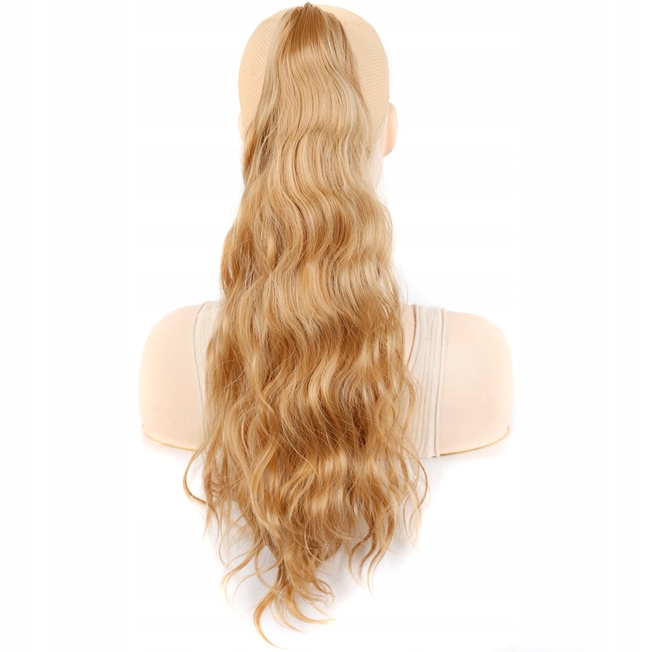 Připínací Koník Na Sponě Umělá Kočička 55 CM Vlnitá 27 Střední Blond