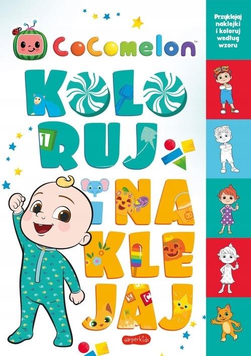 

Cocomelon. Koloruj i naklejaj