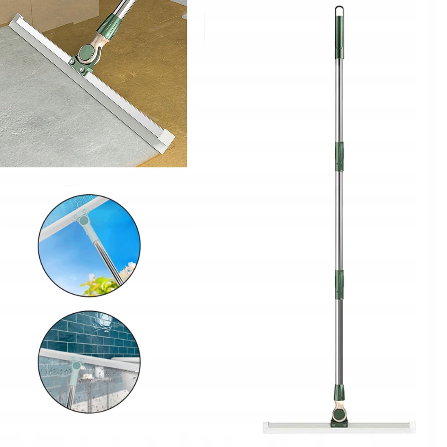 Kovová Stěrka Na Vodní Podlahy 50 CM S Hliníkovou Tyčí 130 CM, Pevná