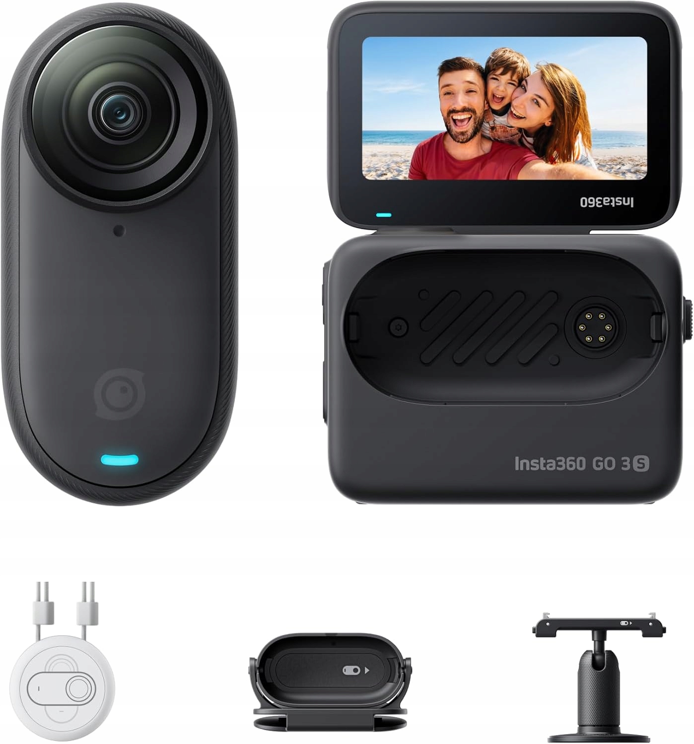 Insta360 Go 3S 128 Gb minikamera 4K 140 min provozu vodotěsná