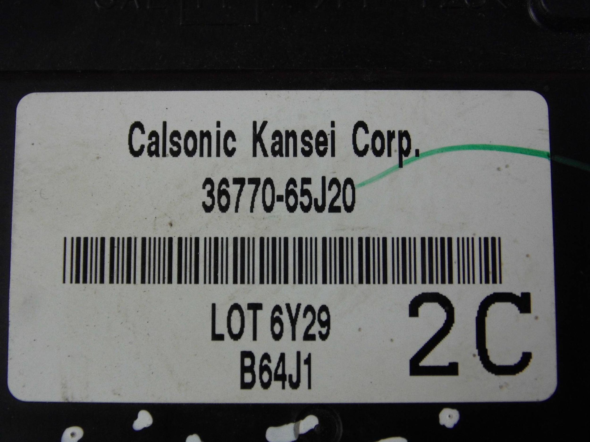 Suzuki Grand Vitara II comfort control unit control unit 36770-65J20