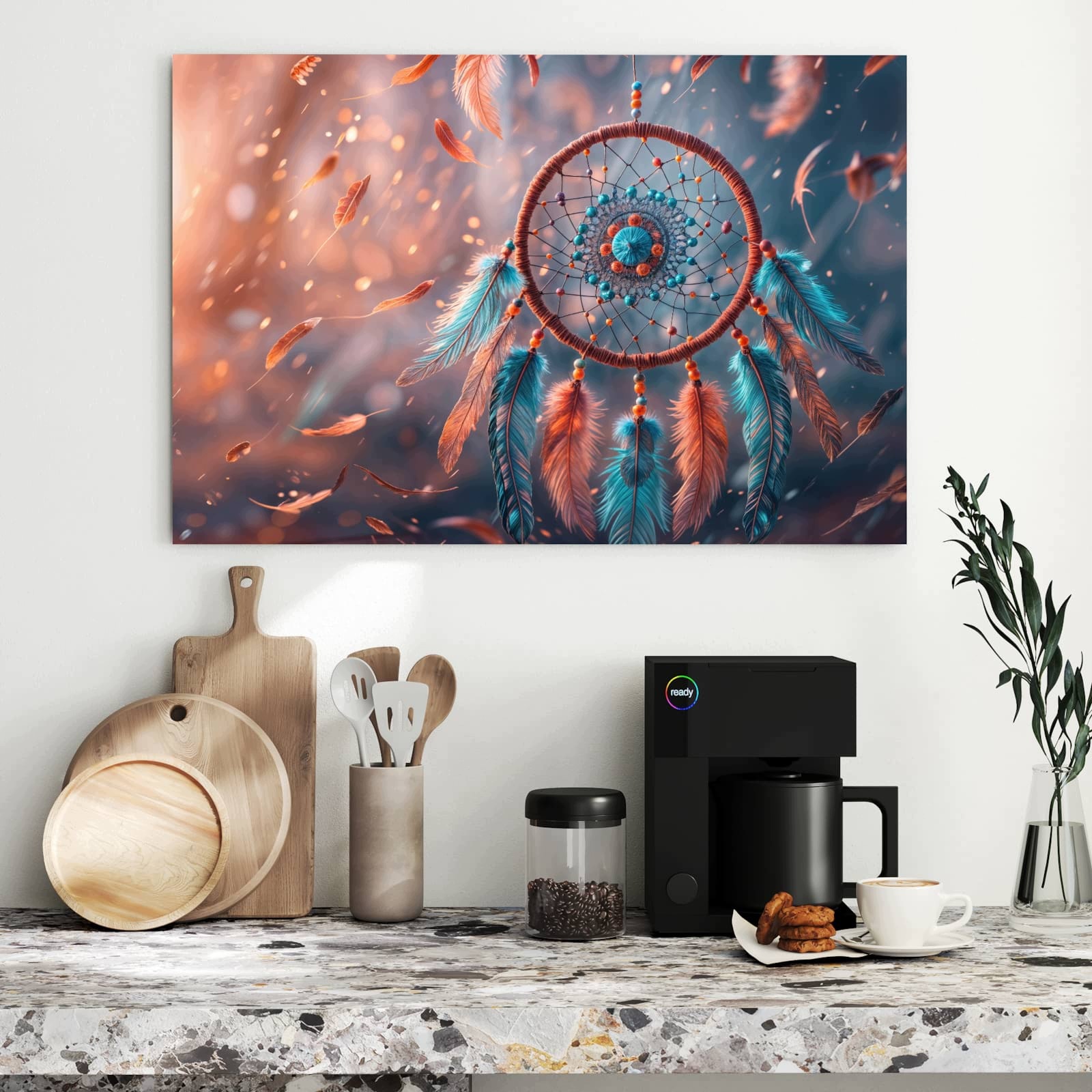 Magnetická tabule Lapacz snuw Peří 90 × 60 cm