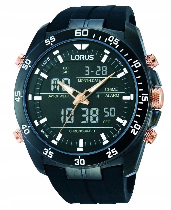 Hodinky Lorus Sport Digital Chrono RW615AX9 45mm 10ATM