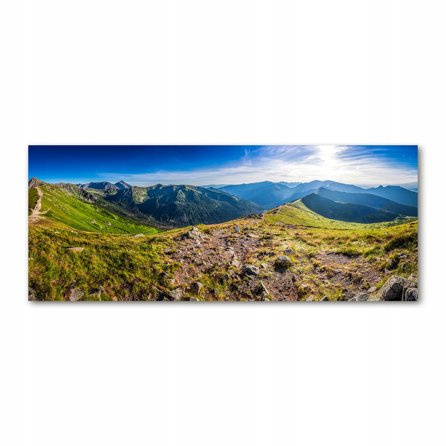 

Foto obraz akryl zdjęcie Panorama górska 125x50 cm