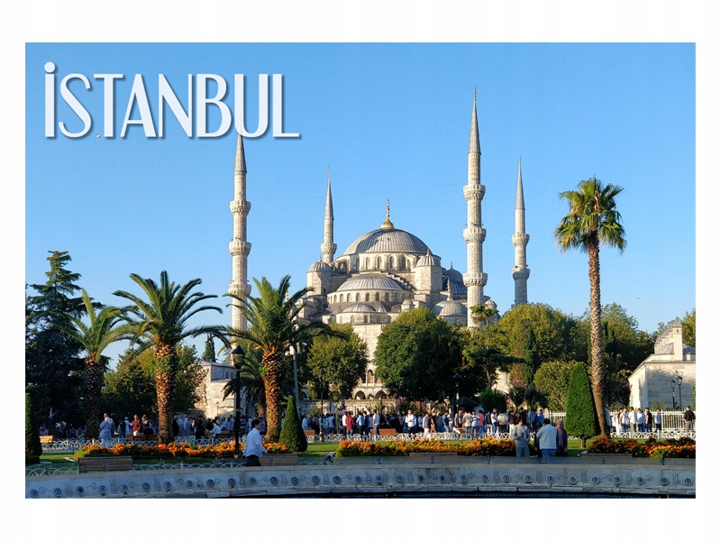 STAMBUŁ - Panorama - Miasto - Magnes na lodówkę