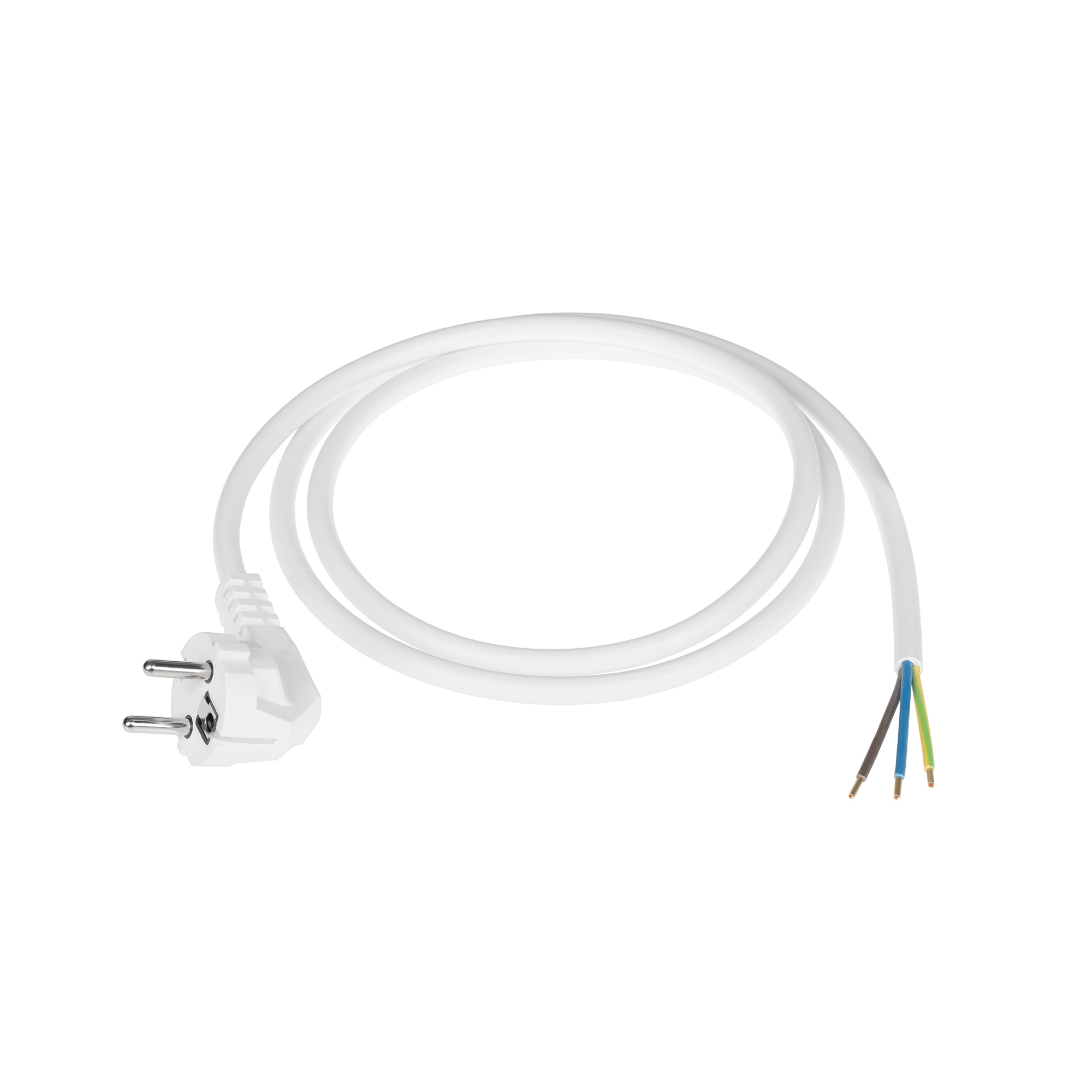 URZ3508-1,5 Przewod zasilajacy 3x1,5mm bialy 1,5m