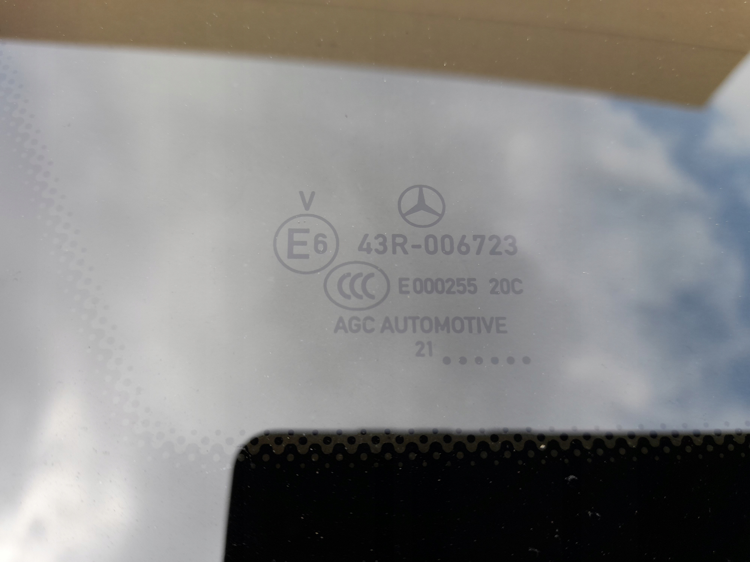 window bodywork CIEMNA MERCEDES E W213 KOMBI ORG