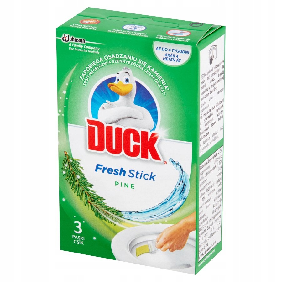 

Duck Fresh Stick paski żelowe do Wc Pine Sosna x3