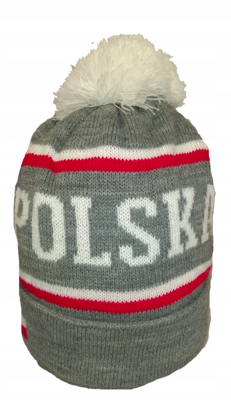 

Czapka Ciepła Akryl Szary Polska Patriotyczna