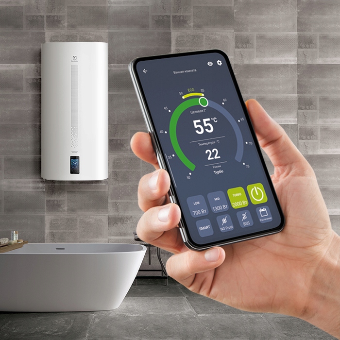 PODGRZEWACZ WODY BOJLER ELECTROLUX 80 WI-FI SMART Typ pojemnościowy