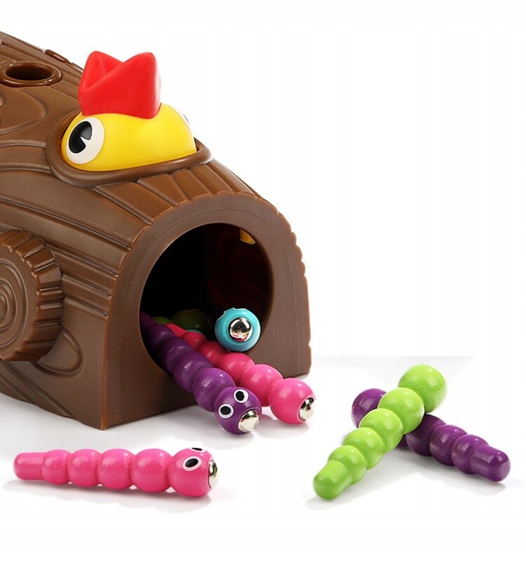 GRA ZŁAP ROBACZKA DZIĘCIOŁ MAGNETYCZNY ROBAK EAN (GTIN) 5904996060770