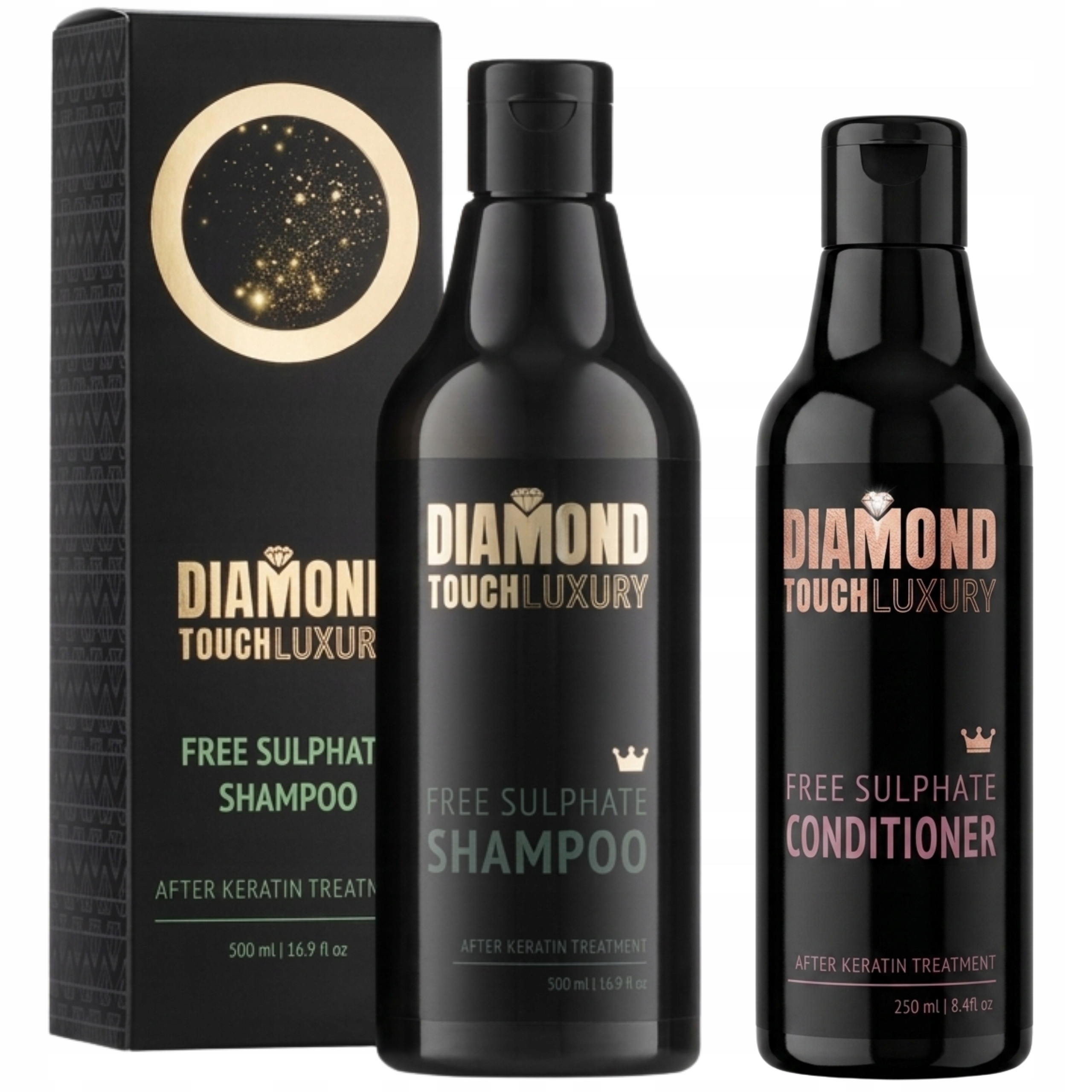 Zestaw do włosów po keratynie Szampon+ Odżywka Diamond Touch