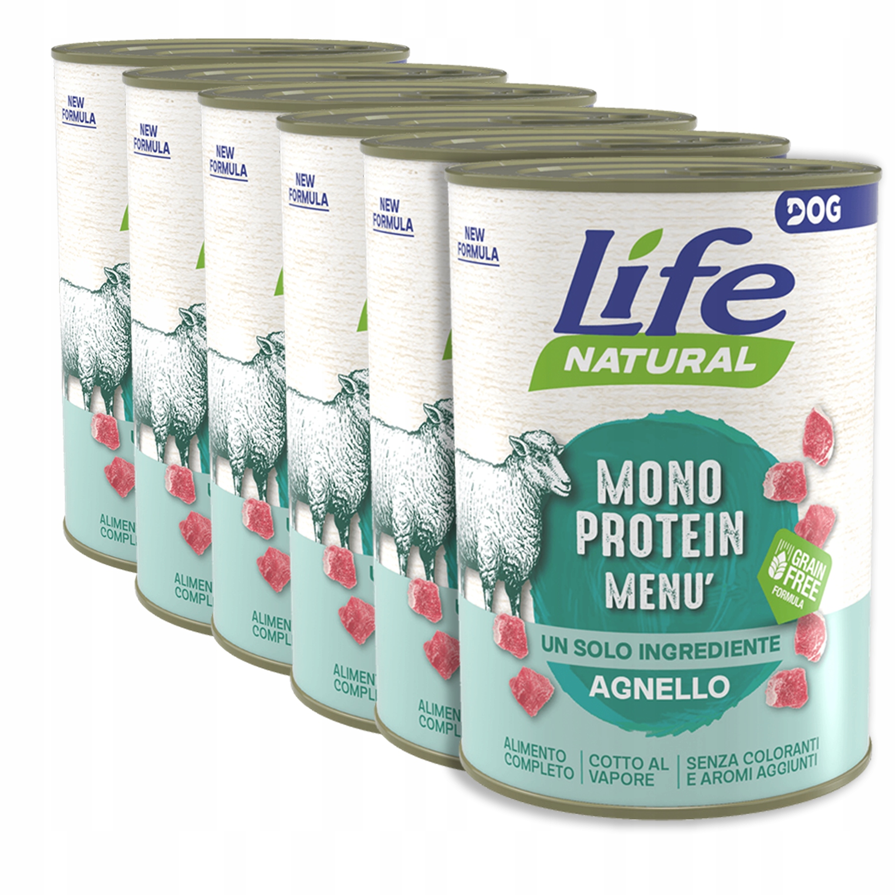 Life Dog Monoprotein Krmivo pro psa konzerva 400g Set 6x400g Jehněčí maso