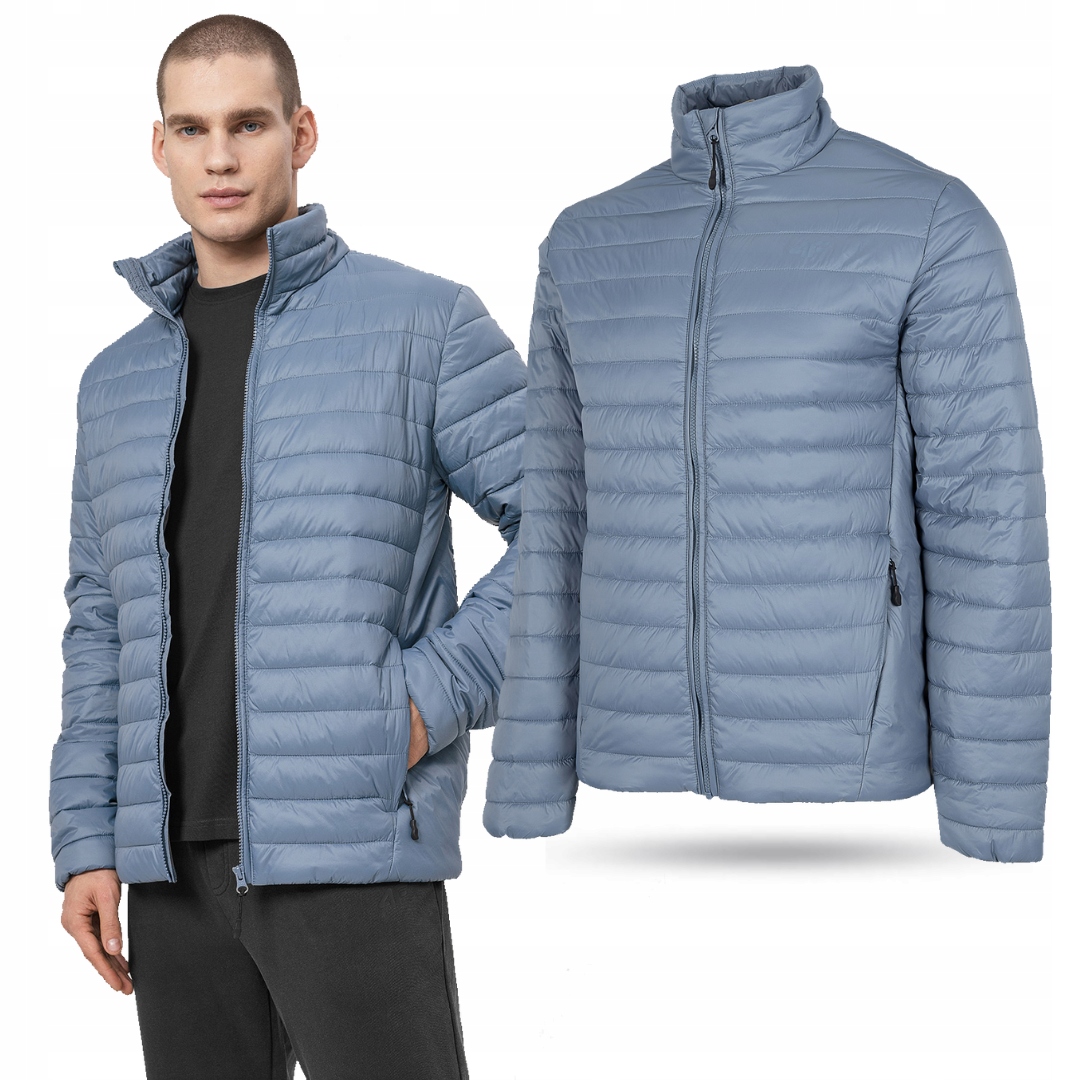 Pánská prošívaná přechodová bunda bez kapuce 4F