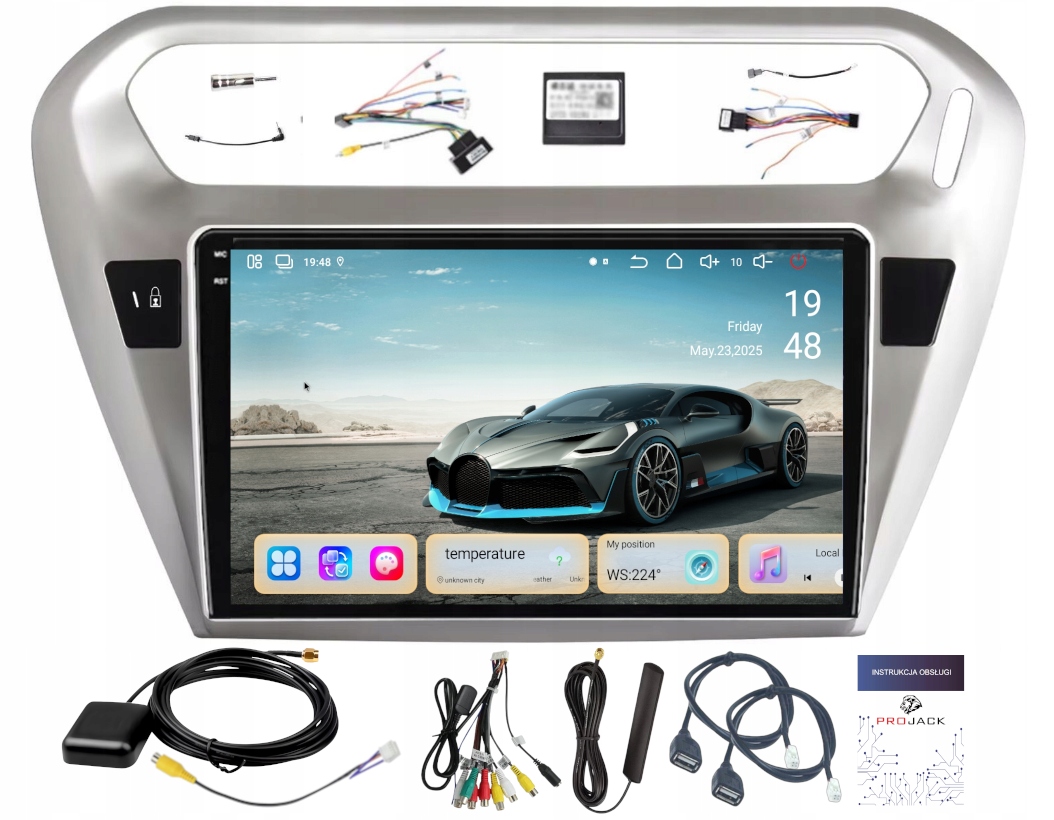 Rádio Navigace Citroen C-elysse 2012-2021 Carplay Android 8/256GB Sim