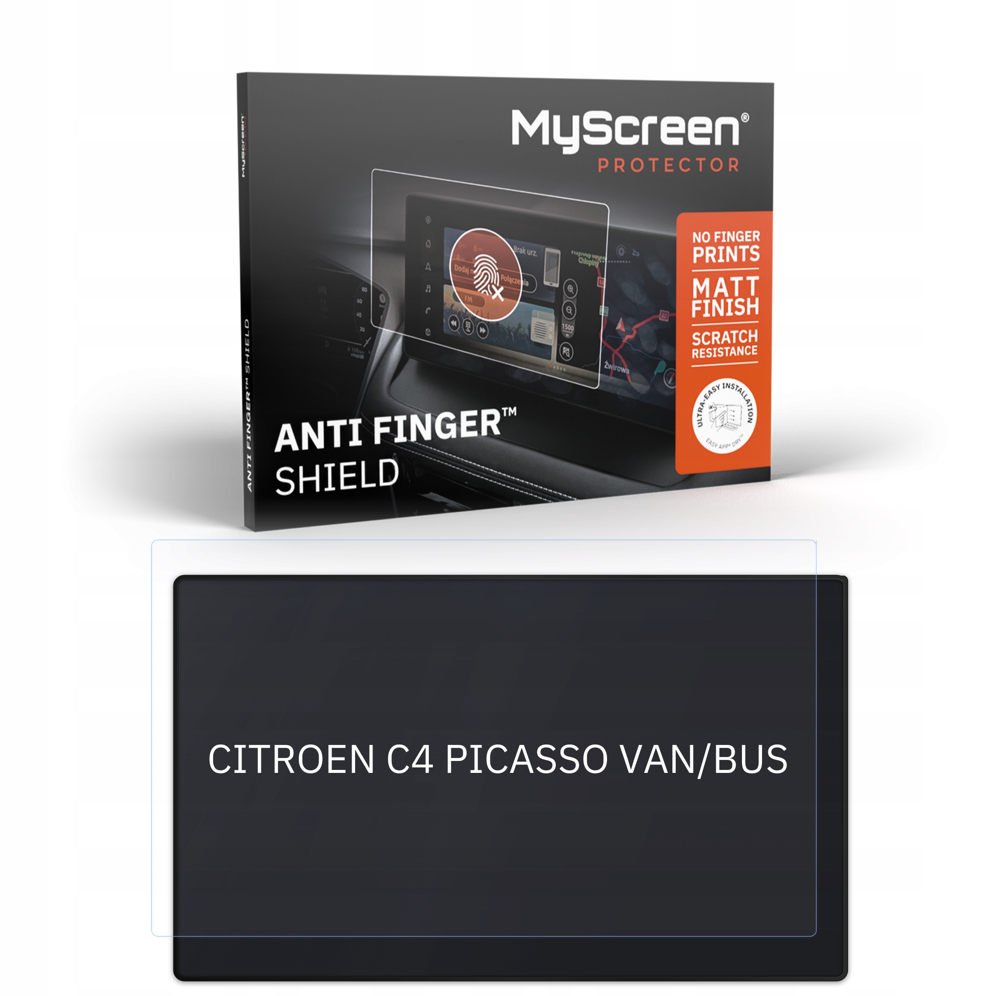 Citroen C4 Picasso Van/bus 2016 2018 Front Centre Dashboard 01 7" Matný