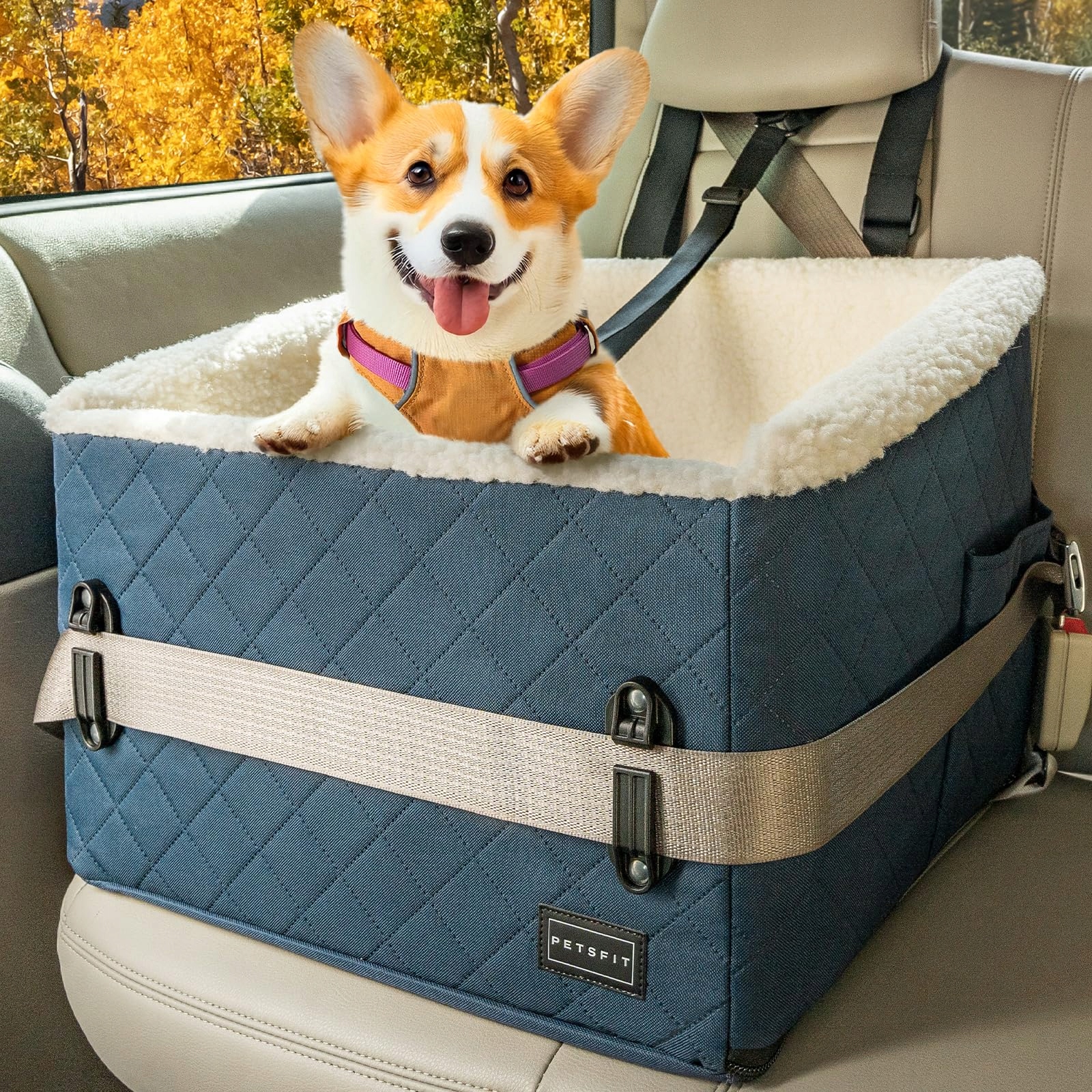 Levně Petsfit Vyvýšená autosedačka pro psy do 12 kg