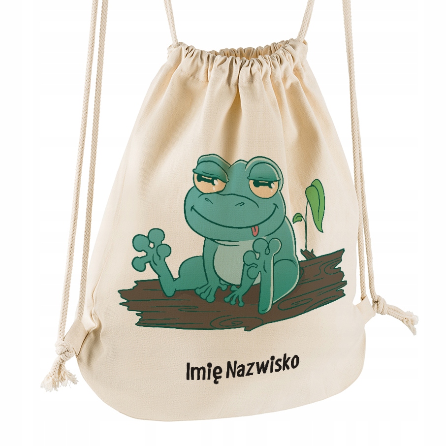ŻABKA + Imię Twojego dziecka Worek Plecak szkolny