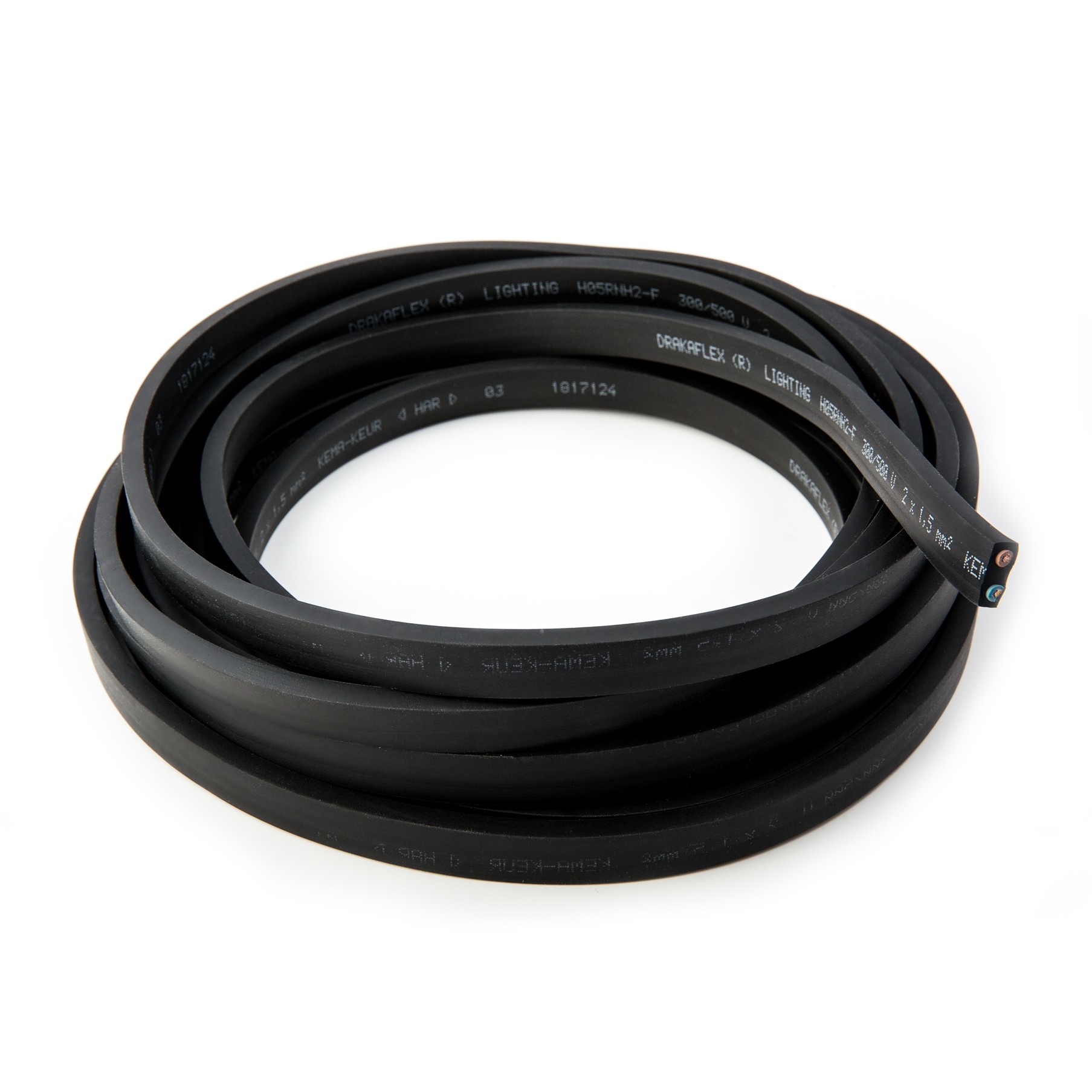 

Czarny Kabel Oświetleniowy Płaski 2X1,5MM2 1MB