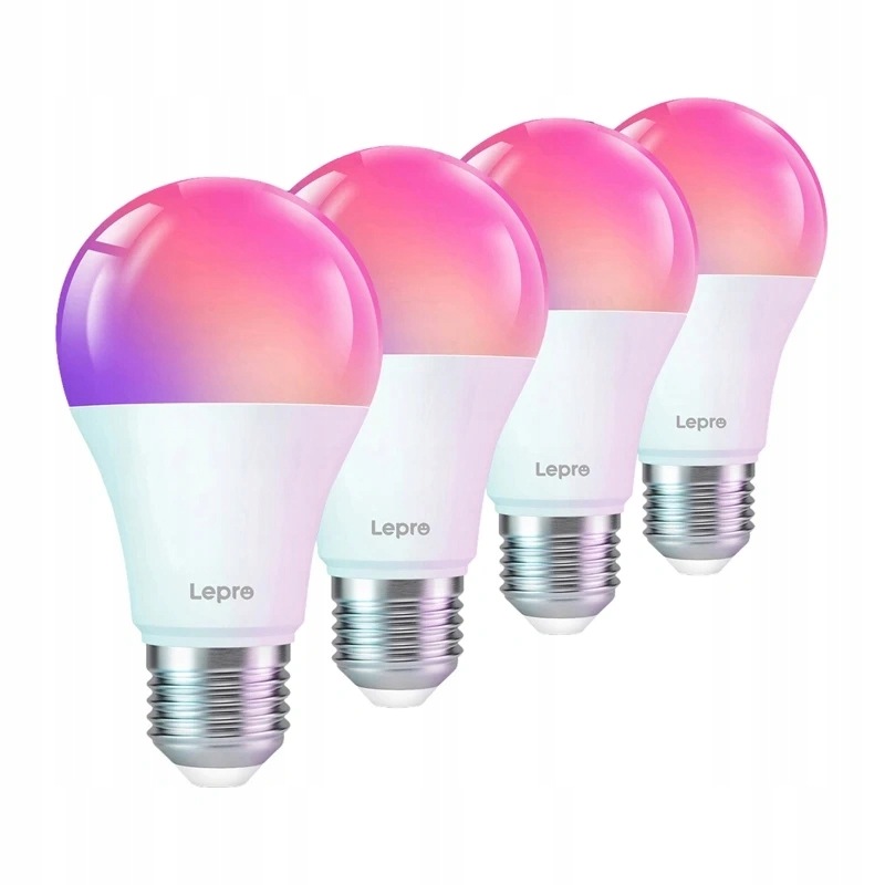 Inteligentní žárovka Lepro B1-EU-4 Led E27 Rgb WiFi Bluetooth sada 4ks
