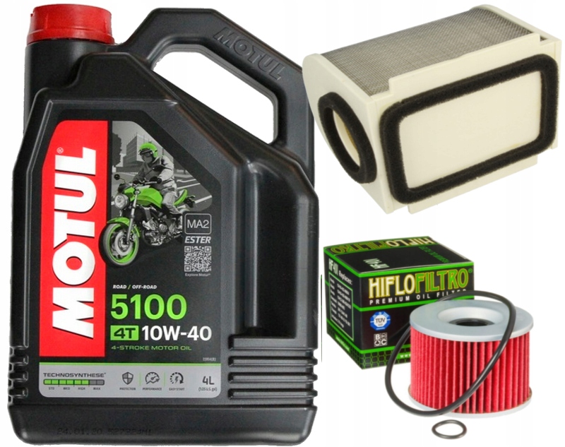 Zestaw Olej Motul 5100 10W40 4L Filtry HF401 Yamaha Xjr 1200 95-98 1300