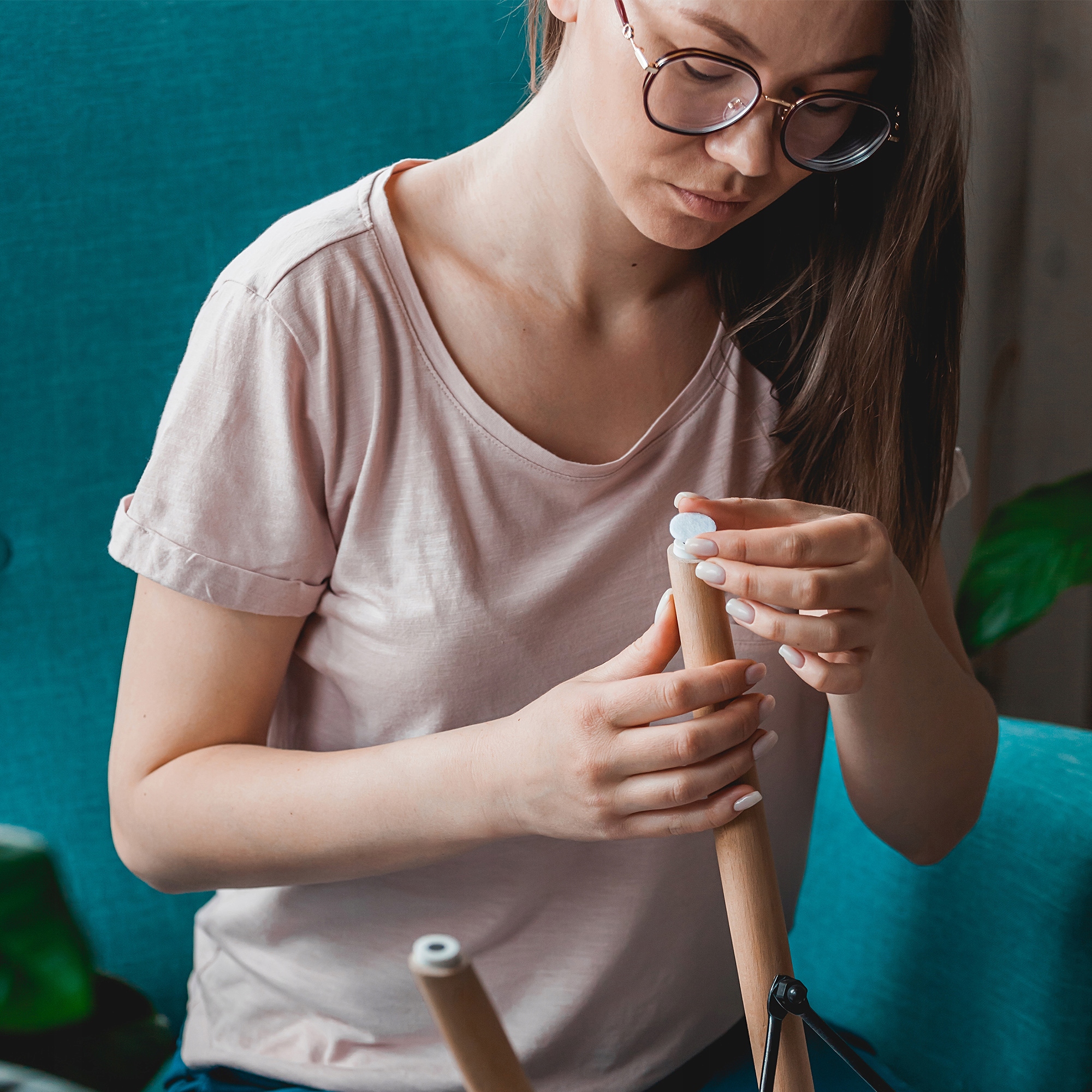 18 SZT FILC PODKŁADKI POD KRZESŁA NOGI MEBLE FI 22 Marka MK