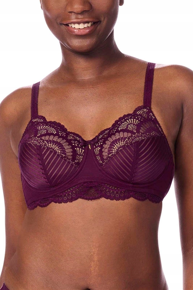 Amoena Podprsenka pro Amazonky 75E Karolina Wb 45056 Dark Berry/sand
