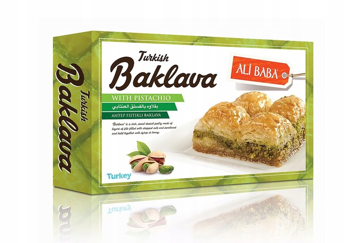 Turecká baklava s pistáciovými orechmi 400g Alibaba