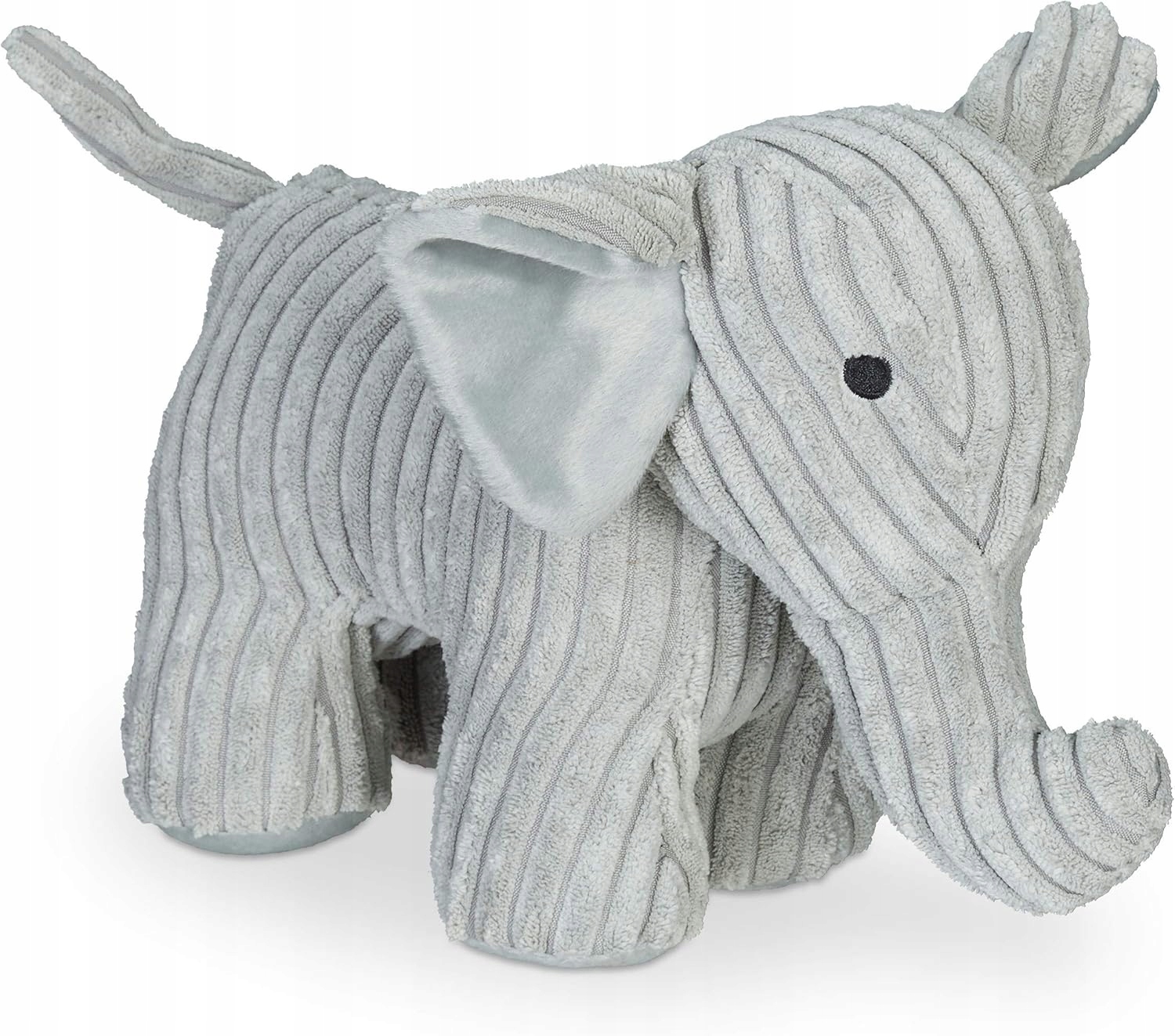 Zarážka Na Dveře Slon 22 CM Naplněná Pískem, Těžká Ozdoba, Šedá