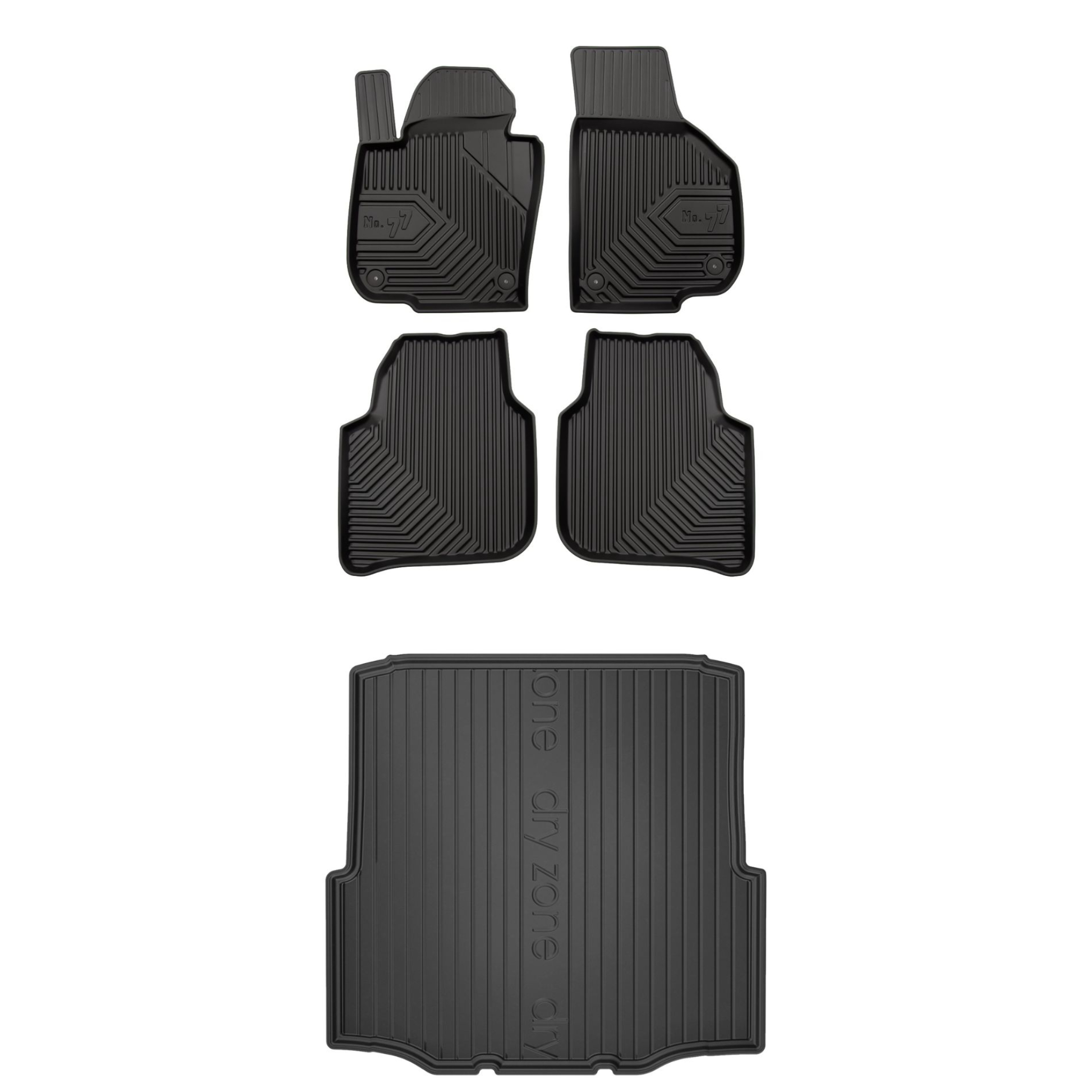 Sada gumových kobercov a rohoží pre Škoda Superb II