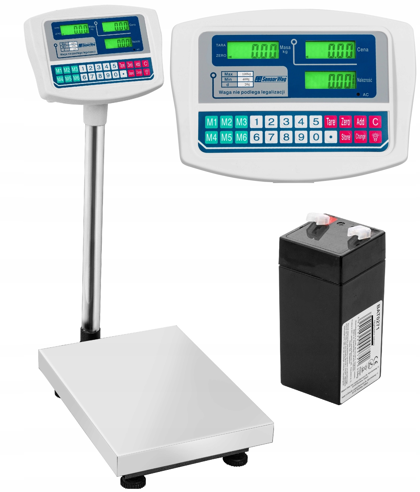 

Waga Sklepowa Magazynowa Elektroniczna 100kg /20g