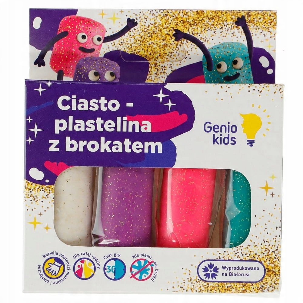 

Genio Kids Ciasto-plastelina 4 z brokatem