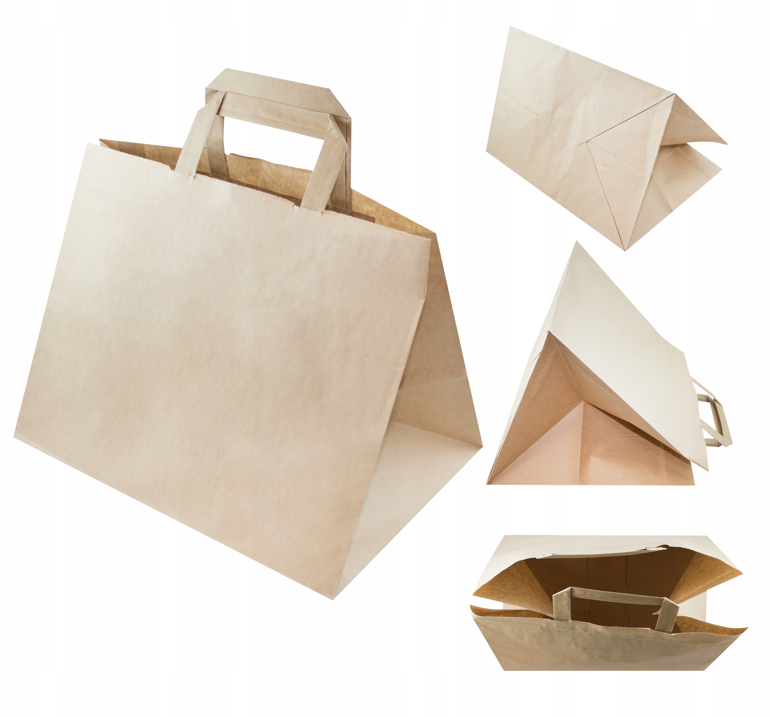

Torba torebka papierowa szara 320x220x240mm 10szt