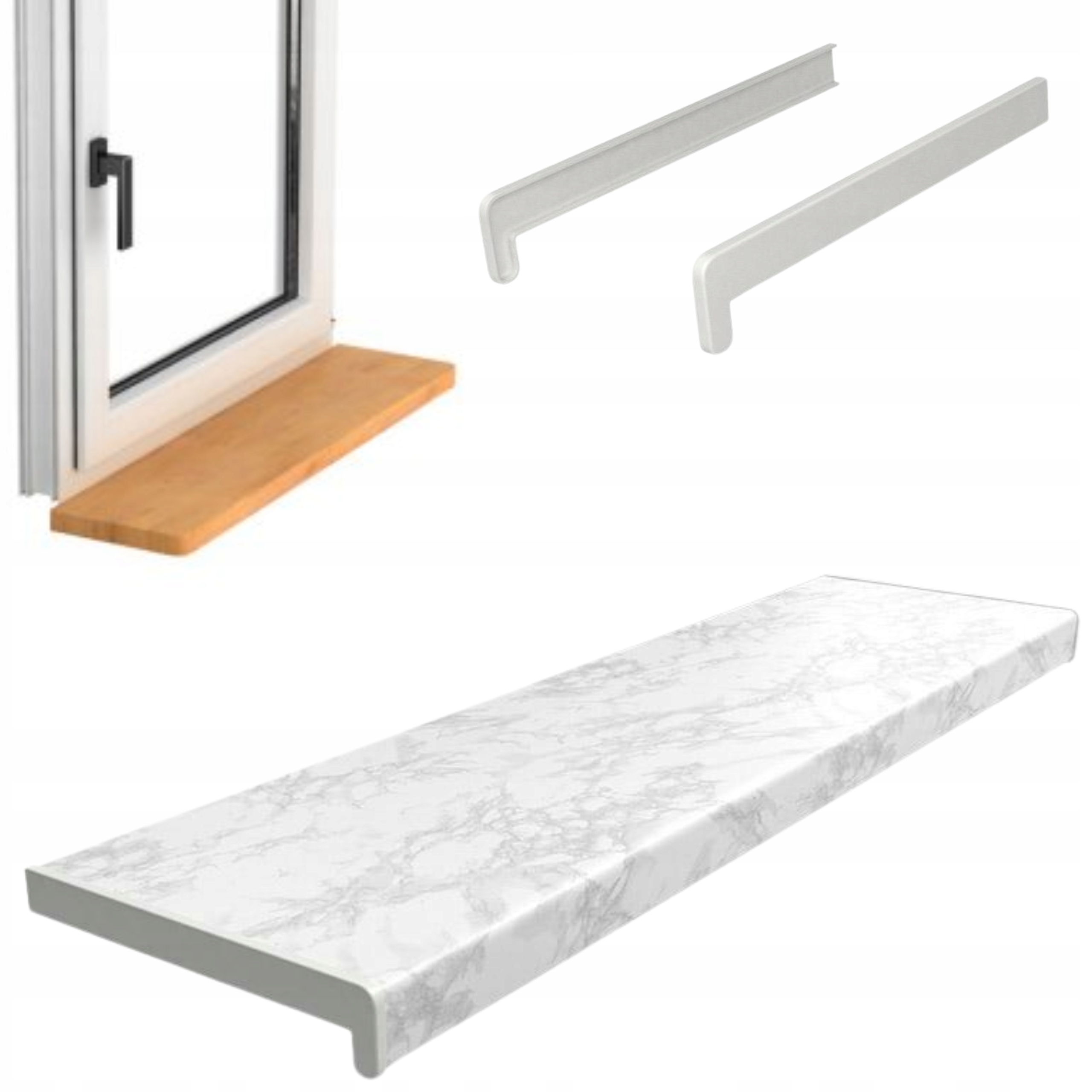 ПОДОКОННИК ПВХ ВНУТРЕННИЙ МРАМОР 20 СМ БЕСПЛАТНО ЗАКОНЧИТЬ ЛЮБОЙ РАЗМЕР