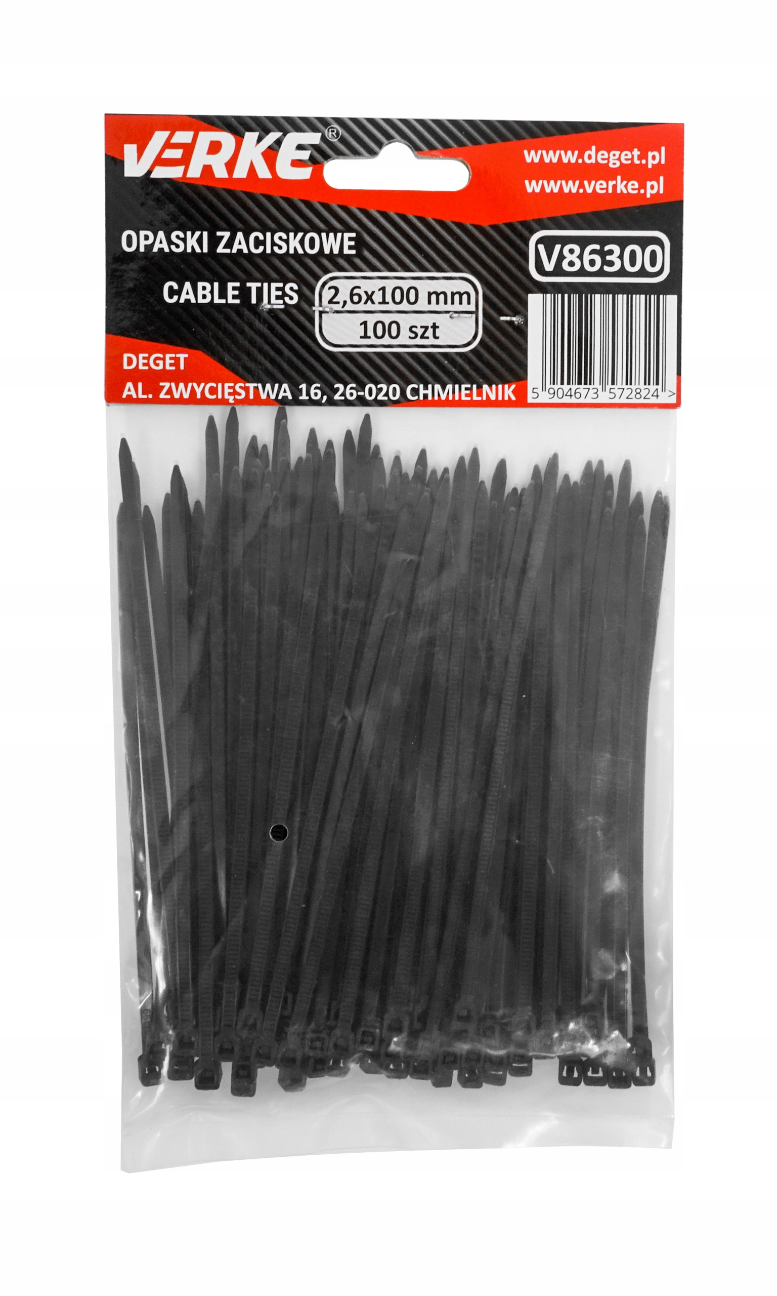 OPASKI ZACISKOWE KABLOWE TRYTKI TRYTYTKI 2,6x100mm ZESTAW TRYTEK TRYTYTEK EAN (GTIN) 5904673572824