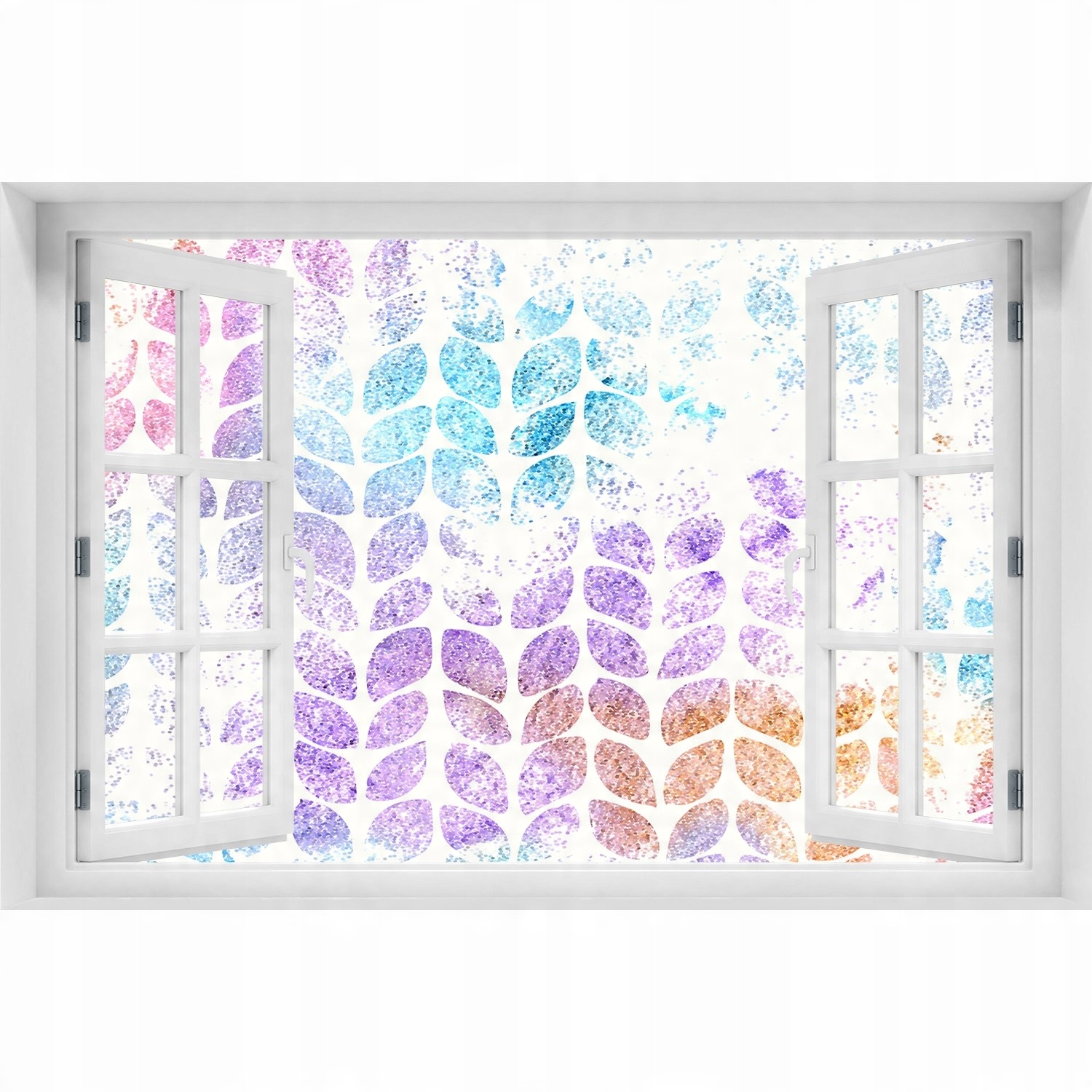 

Naklejka samoprzylepna 3D Kolorowe listki 150x100