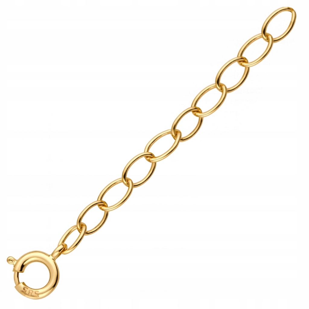 Złota Przedłużka 585 element przedłużający Bransoletki Łańcuszek Złoto 14K