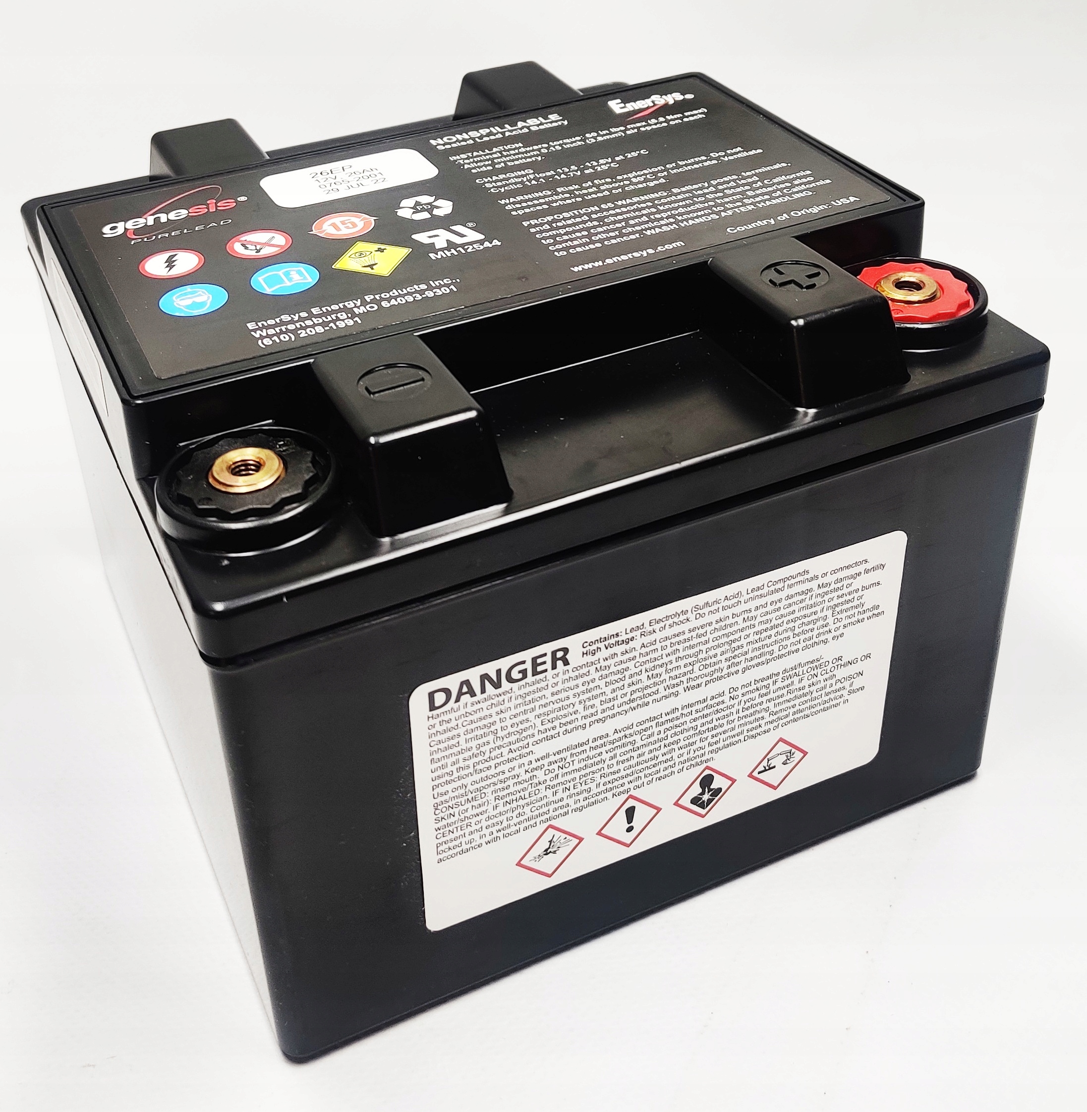 Akumulator 12V 26Ah Enersys Genesis EP26 G26EP