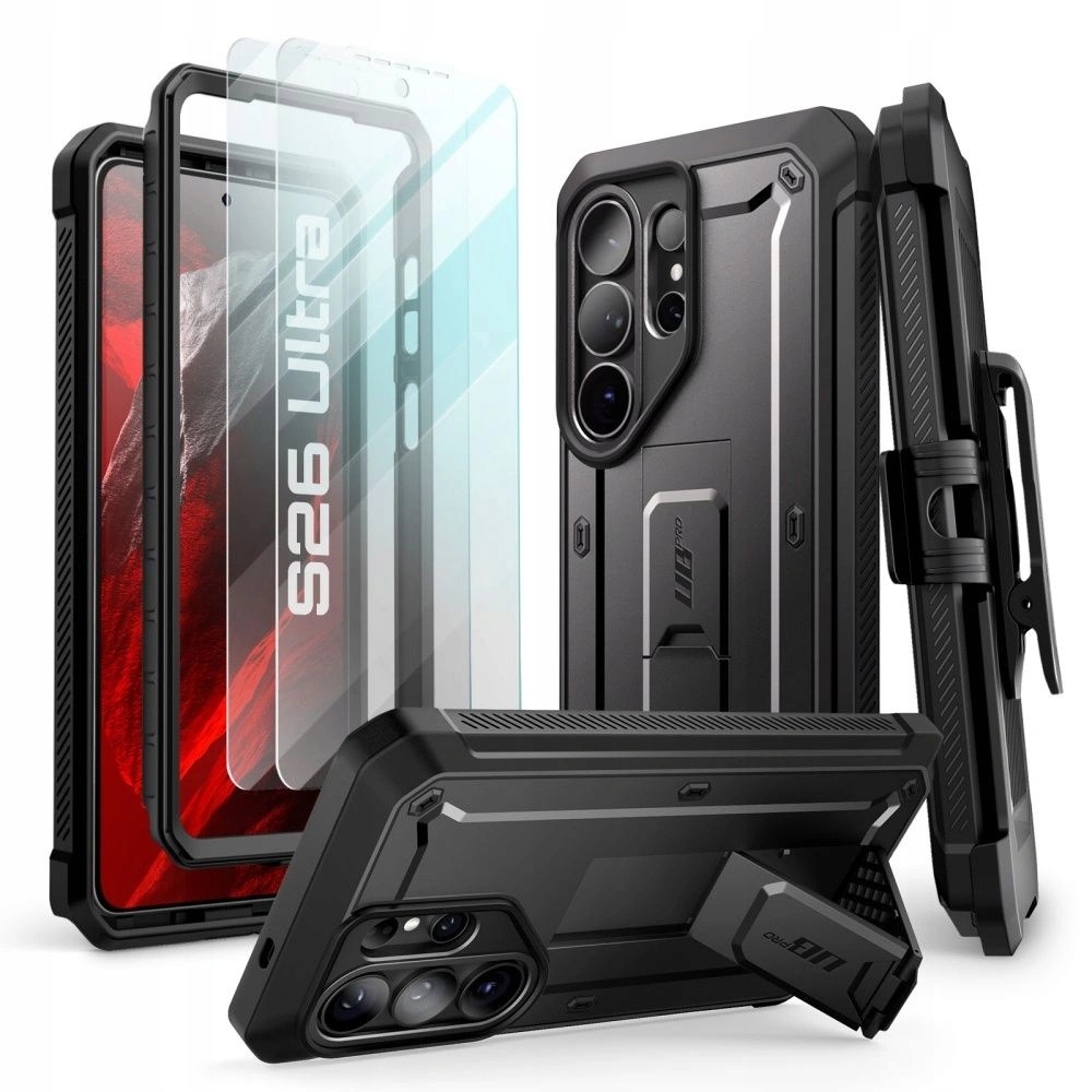 Pouzdro Supcase Unicorn Beetle Pro, 2 kusy v balení, pro Samsung Galaxy S26 Ultra – černý