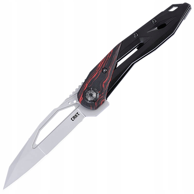 Zavírací Nůž Edc Crkt Nucleus s klipem černý/červený