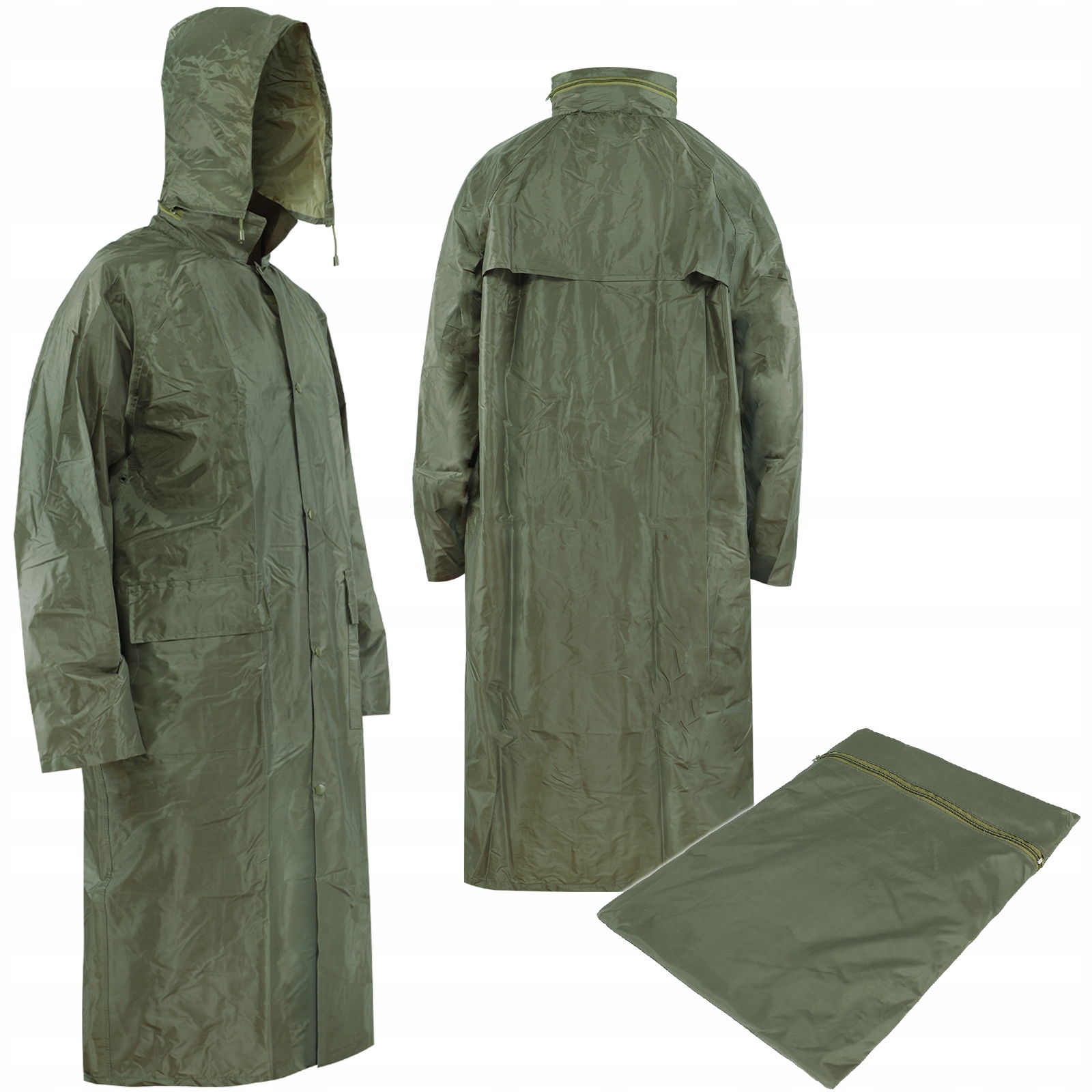 Kurtka przeciwdeszczowa Mil-Tec Płaszcz Sztormiak Weather Coat Zielony 3XL